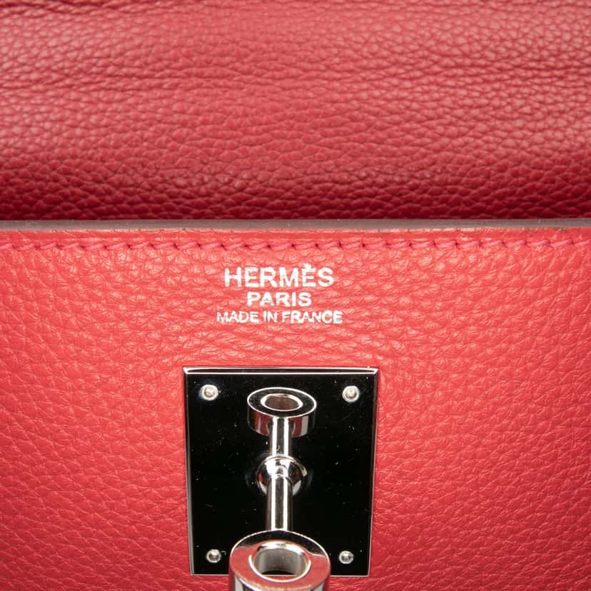 Hermès Togo Kelly II Retourne 32 Red Leather Good condition - Box View