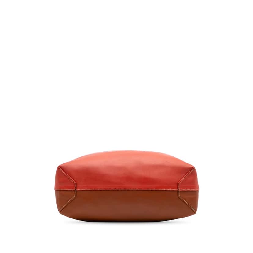 Hermès Multicolor Swift and Veau Sikkim Double Sens 28 Red Leather Good condition - Inside View