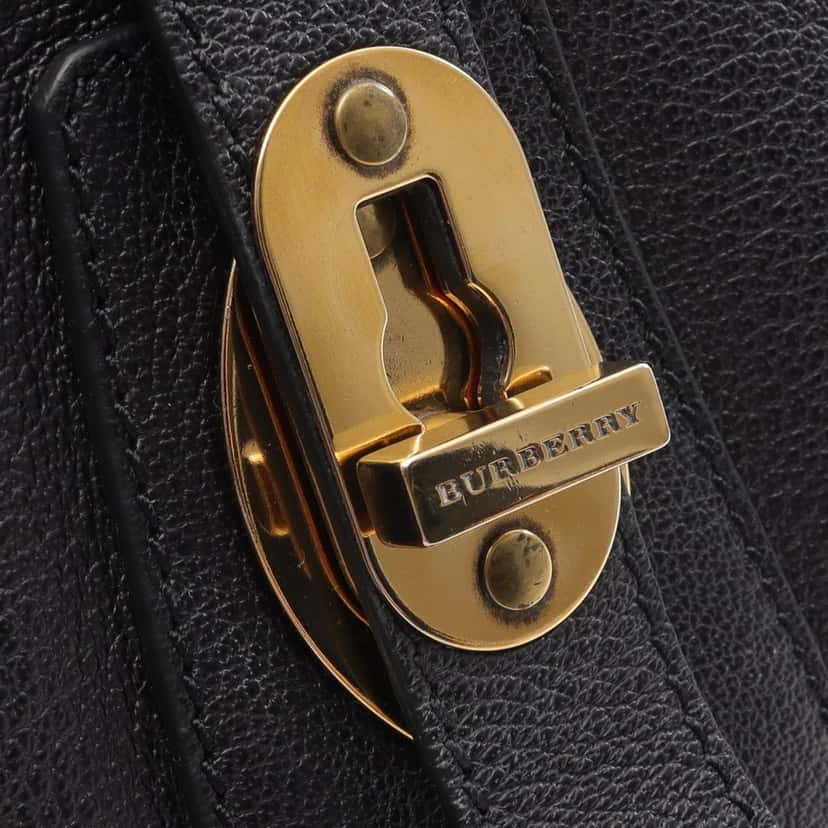 Burberry Leather Crossbody Black Leather Good condition - Box View