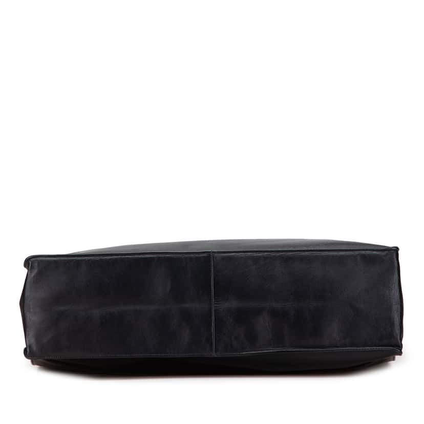 Chanel CC Lambskin Chain Tote Black Leather Good condition - Inside View