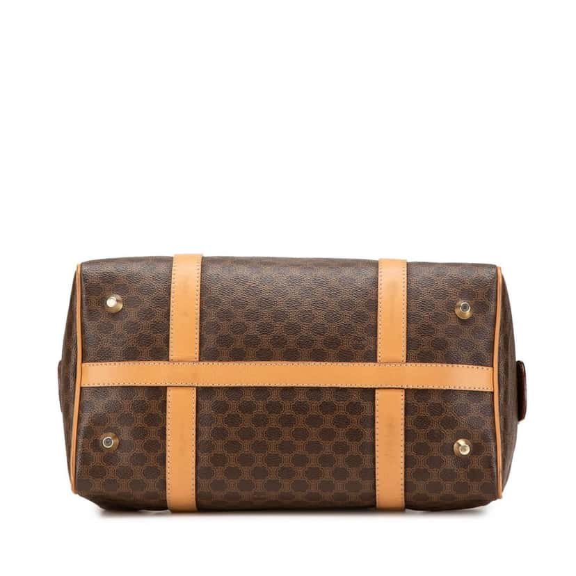 Celine Macadam Coated Canvas Boston Bag Brown Canvas Good condition - Inside View