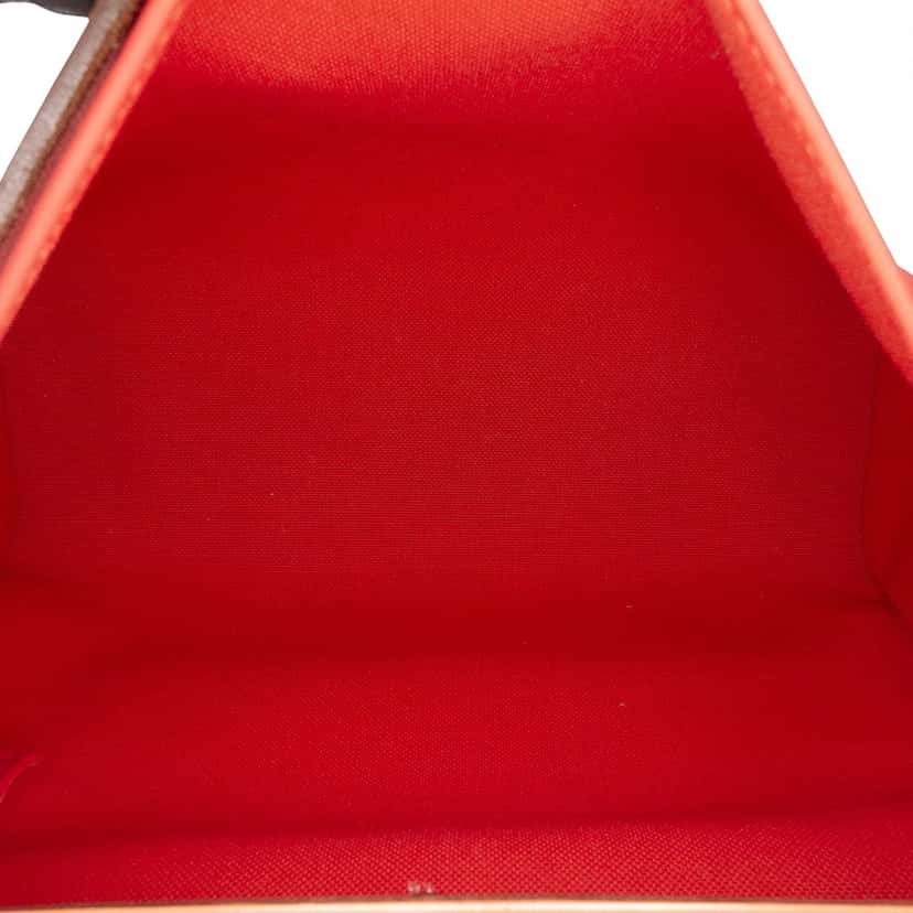 Hermès Toile Herbag Zip 31 Orange Canvas Good condition - Model View