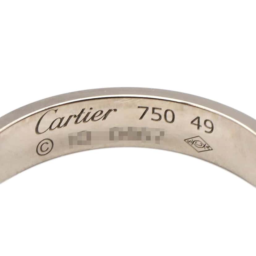 Cartier 18K White Gold Small Love Ring Silver White Gold Good condition - Model View