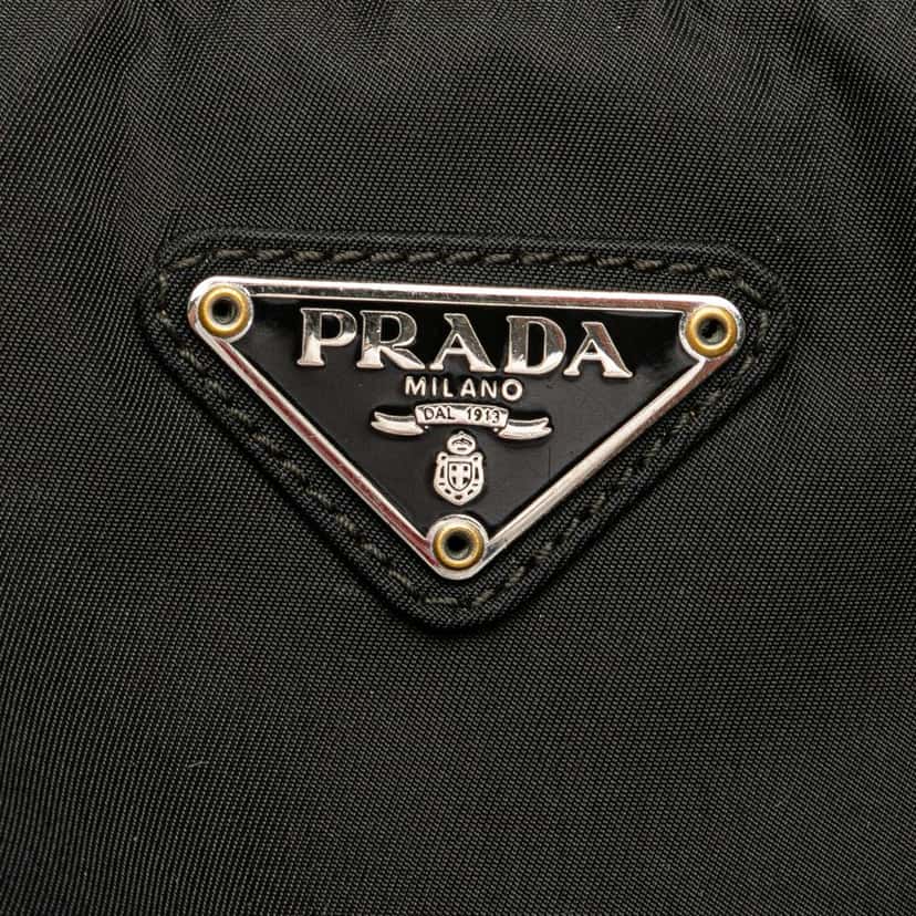 Prada Tessuto Zip Top Crossbody Black Good condition - Box View