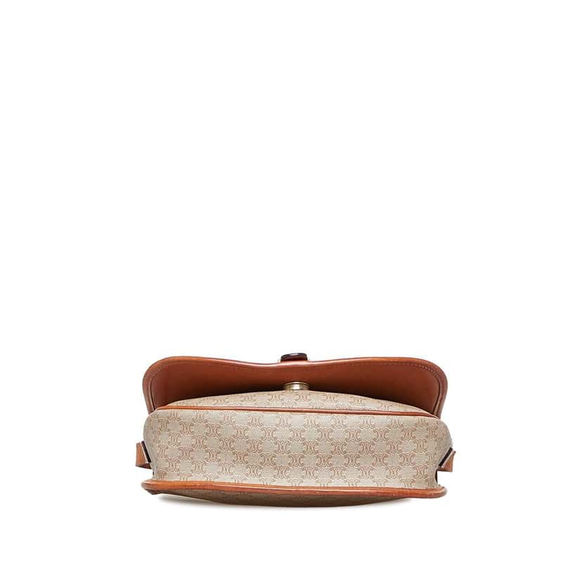 Celine Macadam Crossbody Brown Canvas Good condition - Model View