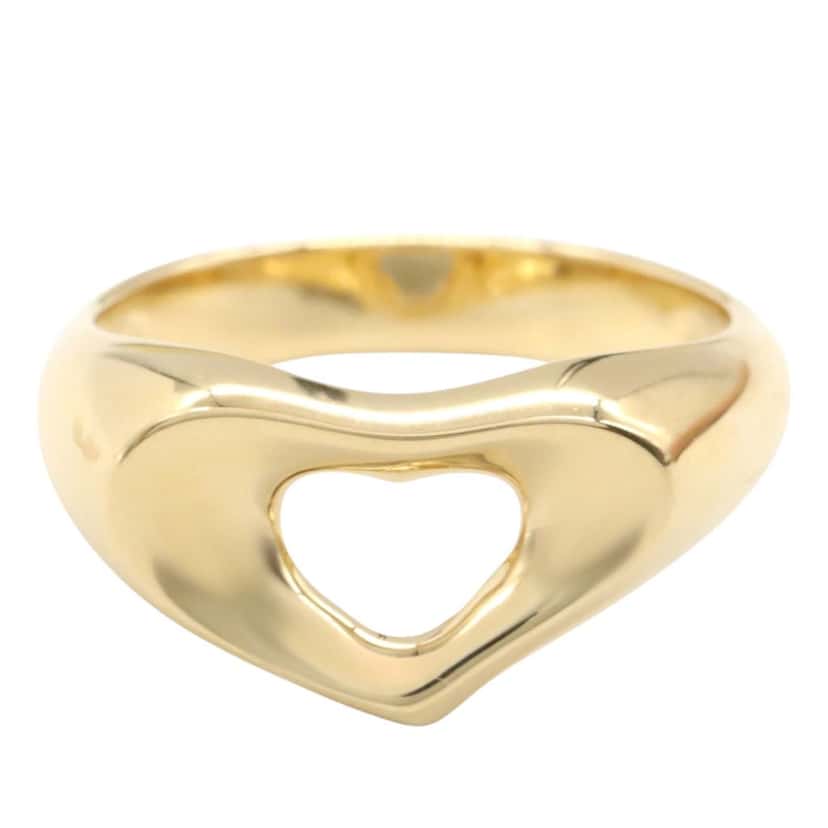 Tiffany & Co Elsa Peretti 18K Yellow Gold Open Heart Ring Gold Gold Good condition - Front View