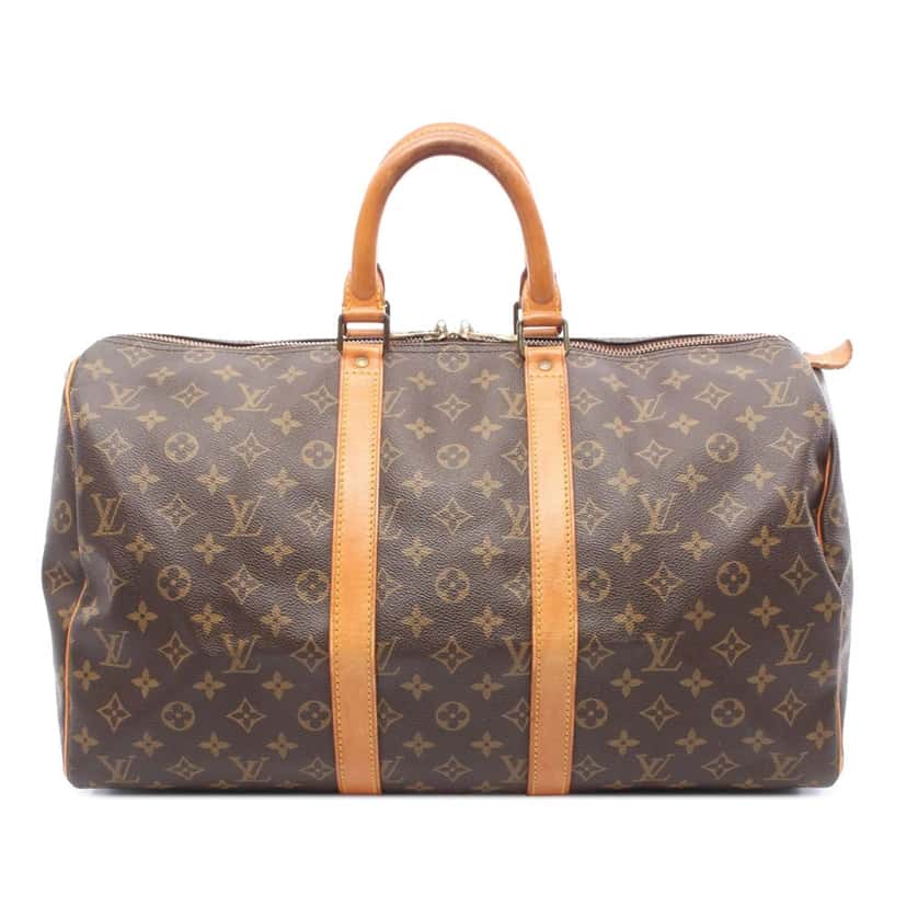 Louis Vuitton Monogram Keepall 45 Brown Canvas Good condition - Front View