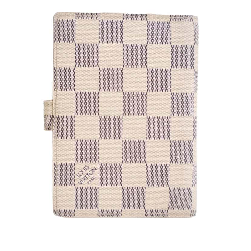 Louis Vuitton Damier Azur Agenda PM White Canvas Good condition - Inside View
