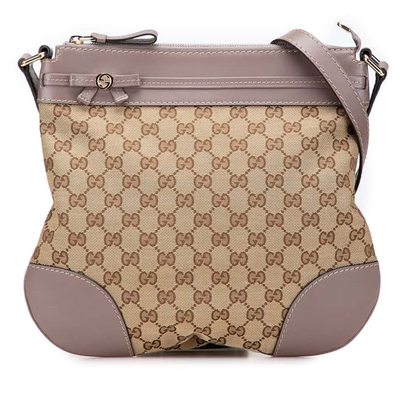 Gucci GG Canvas Mayfair Crossbody Brown Canvas Good condition - Back View