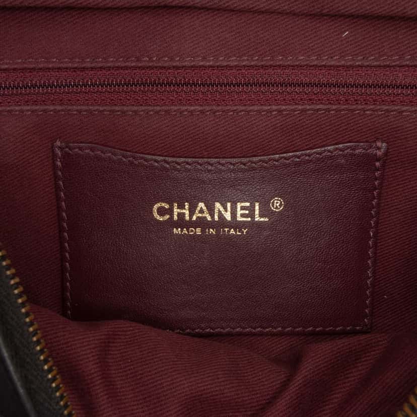 Chanel Large Quilted Iridescent Calfskin Shiva Flap Black Leather Good condition - Box View