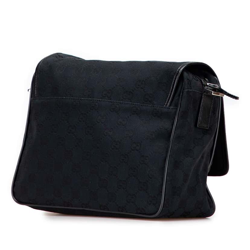 Gucci GG Canvas Crossbody Black Canvas Good condition - Back View