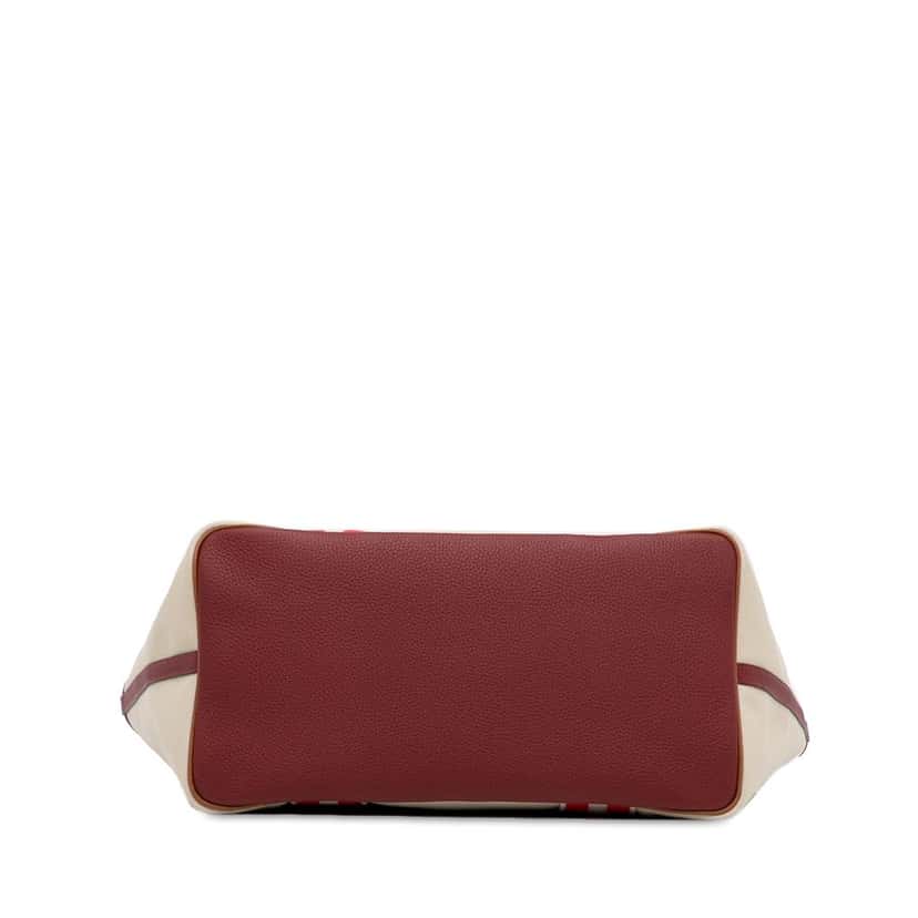 Hermès Canvas Pursangle Tote Brown Canvas Good condition - Box View