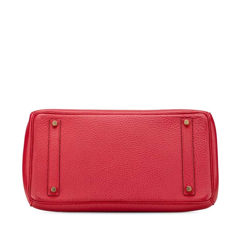 Hermès Togo Birkin Retourne 35 Red Leather Good condition - Inside View