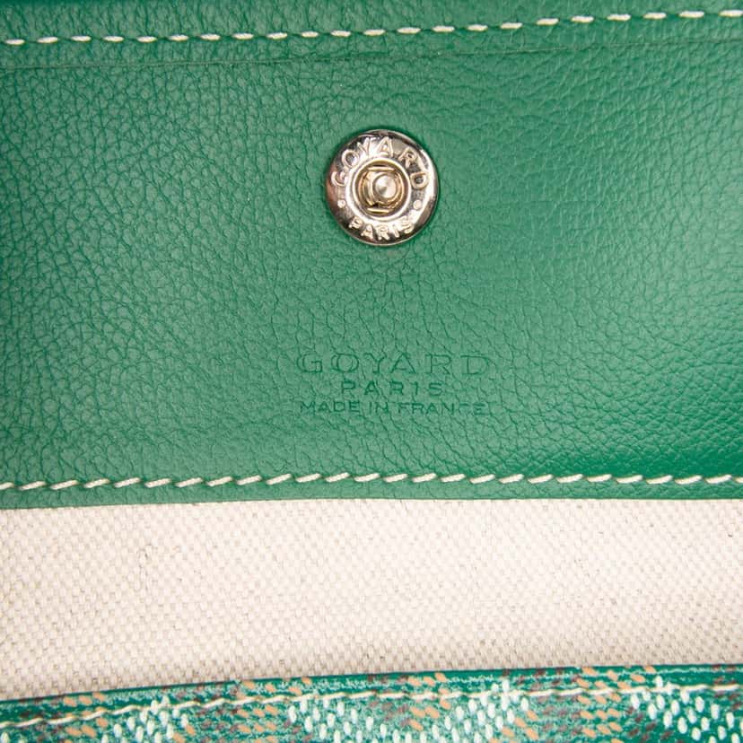 Goyard Goyardine Saint Louis PM Green Canvas Good condition - Box View
