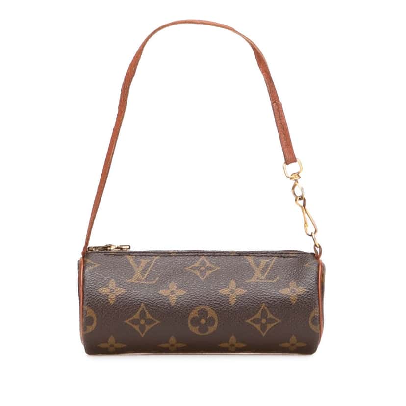 Louis Vuitton Monogram Papillon Pochette Brown Canvas Good condition - Front View