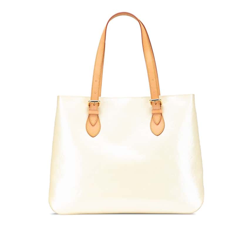 Louis Vuitton Monogram Vernis Brentwood White Leather Good condition - Front View