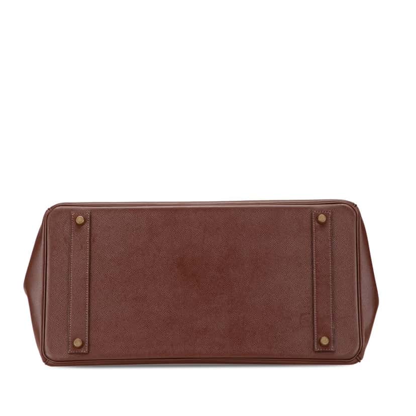 Hermès Courchevel Birkin Retourne 40 Brown Leather Good condition - Inside View