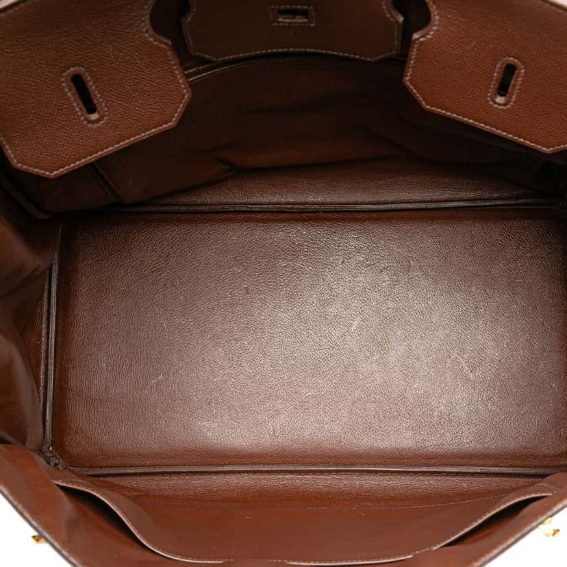 Hermès Courchevel Birkin Retourne 40 Brown Leather Good condition - Model View