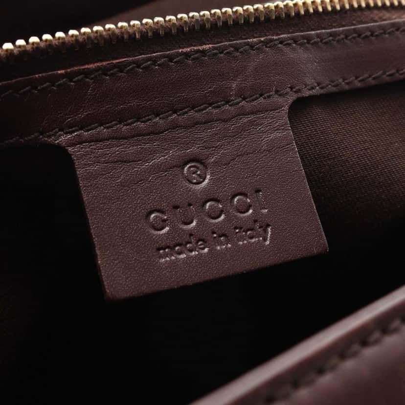 Gucci Guccissima Treasure Handbag Brown Leather Good condition - Model View