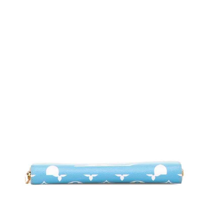Louis Vuitton Monogram Giant By The Pool Zippy Wallet Blue Canvas Good condition - Inside View
