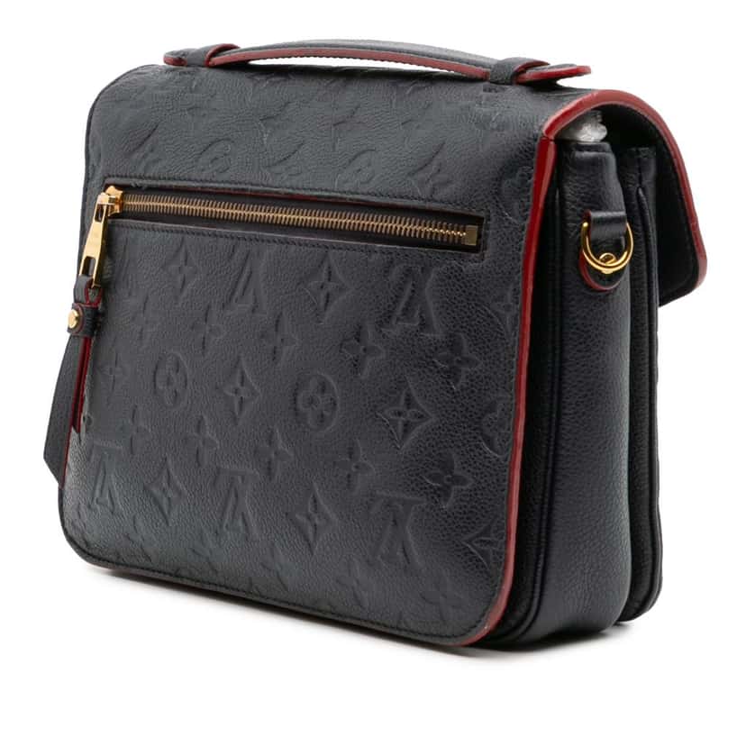 Louis Vuitton Monogram Empreinte Pochette Metis Blue Leather Good condition - Back View