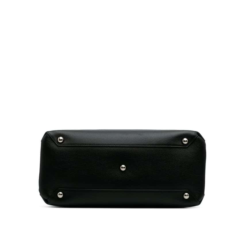 Burberry Medium Leather Banner Satchel Black Leather Good condition - Inside View