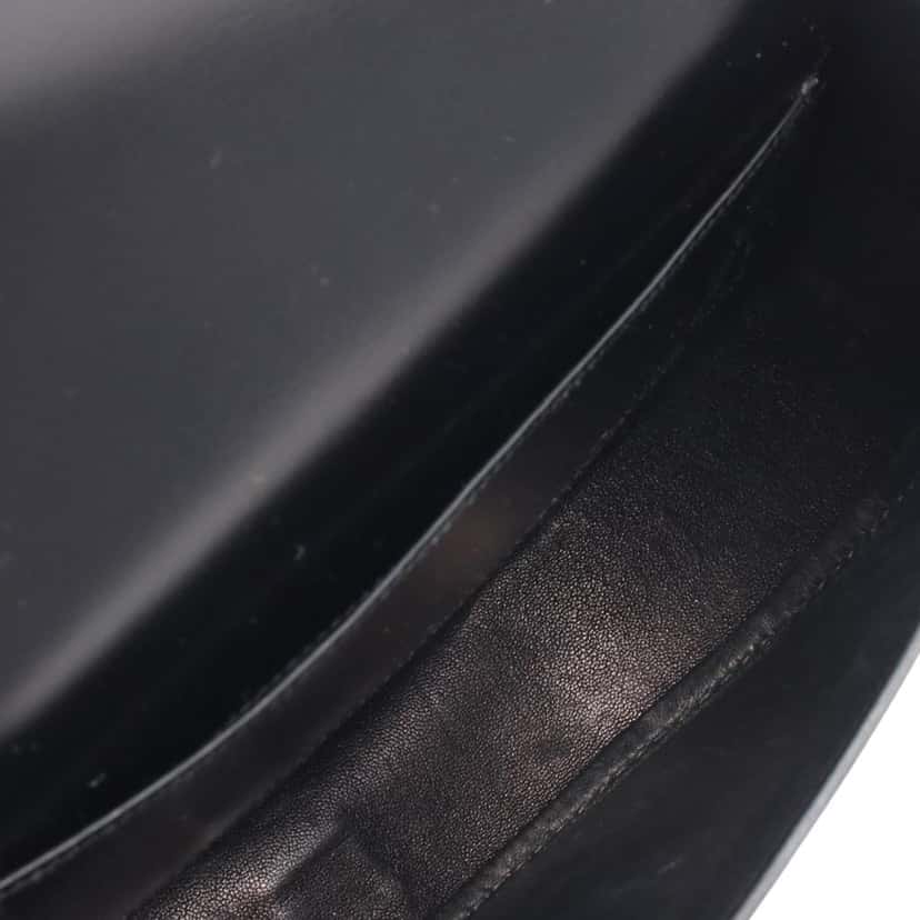 Hermès Box Calf Double H Shoulder Bag Black Leather Good condition - Model View