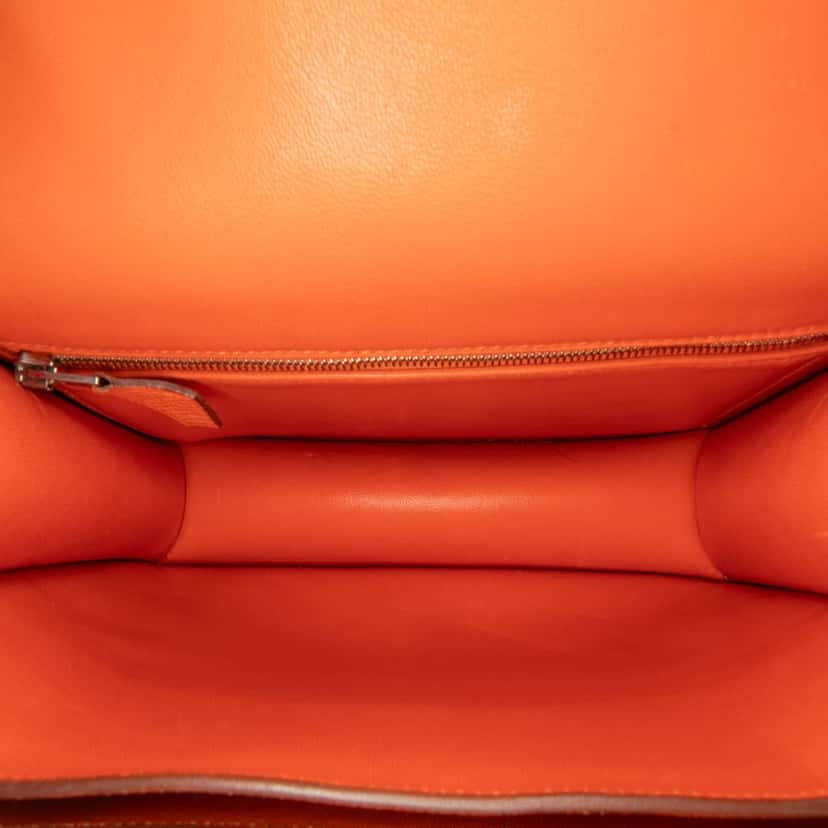Hermès Epsom Constance 24 Orange Leather Good condition - Box View