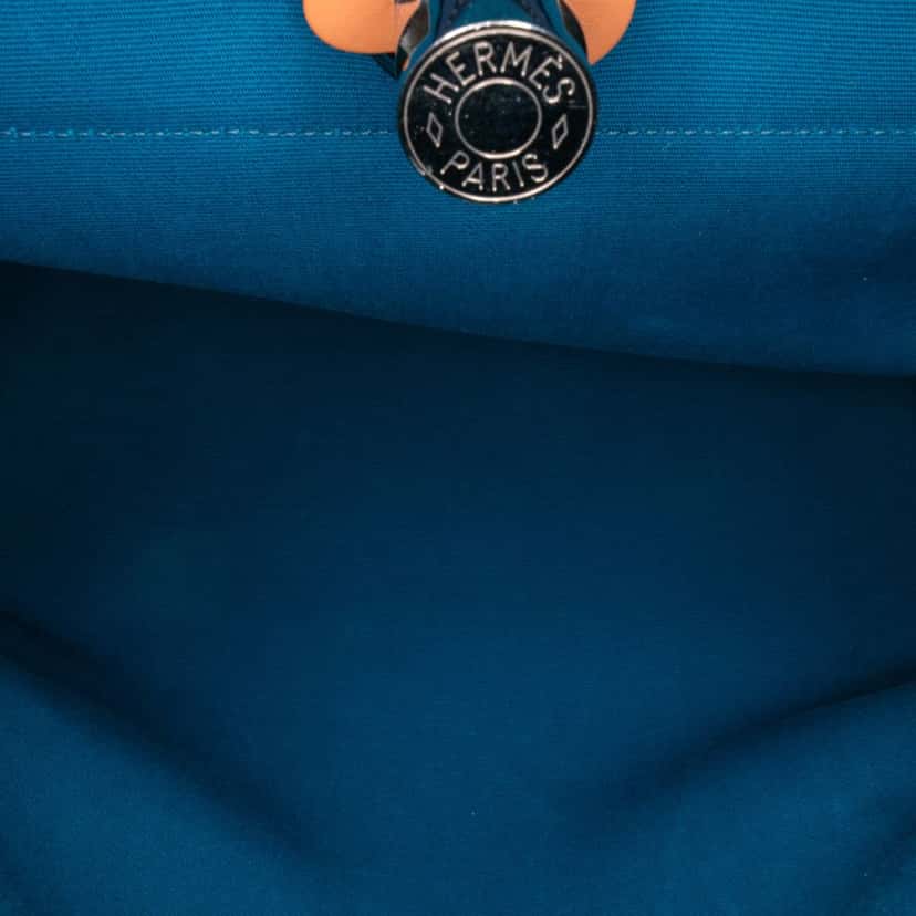 Hermès Toile Herbag Zip 31 Blue Canvas Good condition - Box View