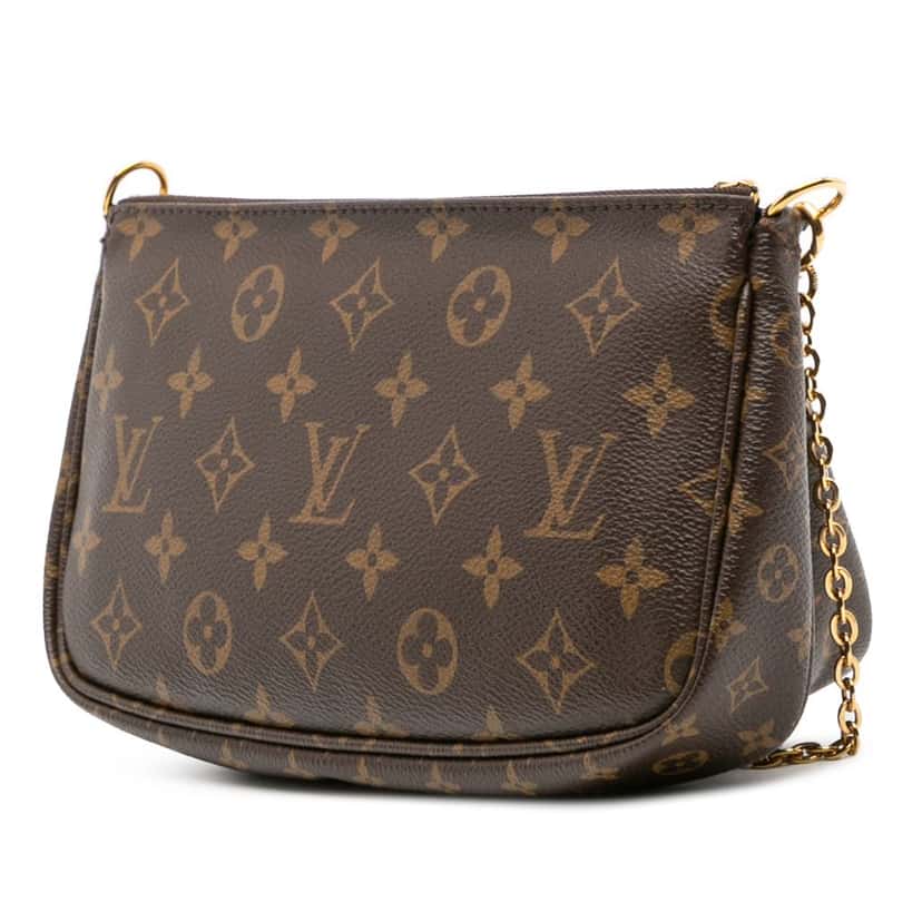 Louis Vuitton Monogram Multi Pochette Accessoires Brown Canvas Good condition - Back View