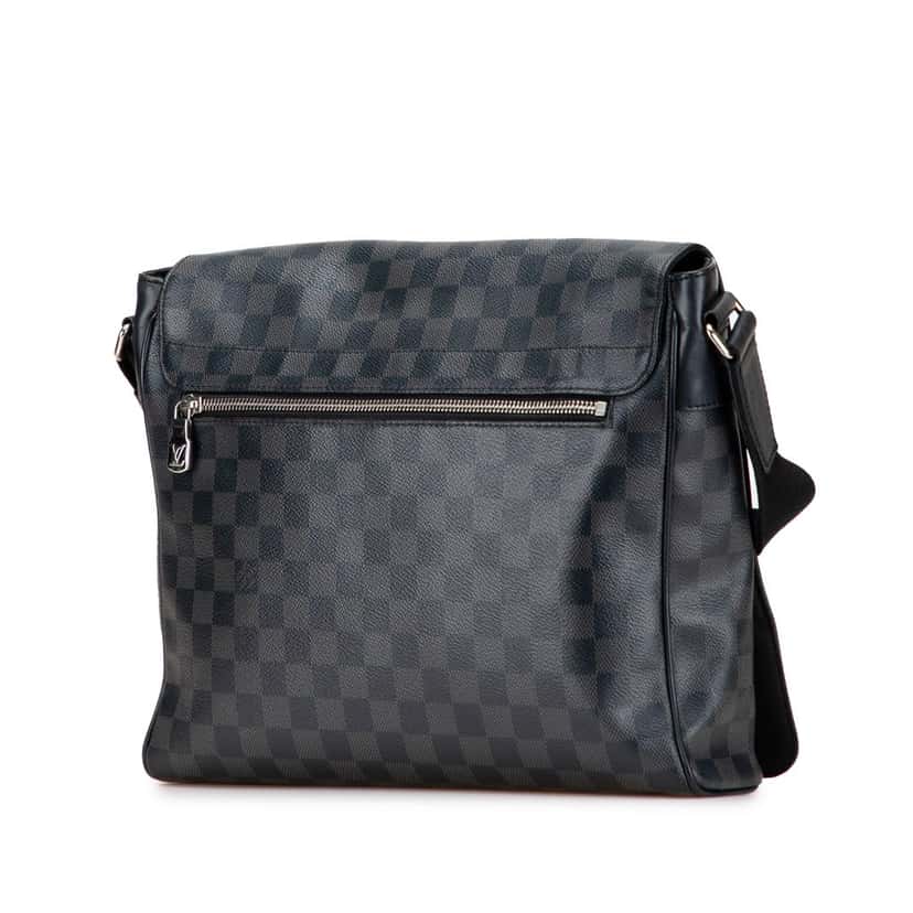 Louis Vuitton Damier Graphite District MM Black Canvas Good condition - Back View