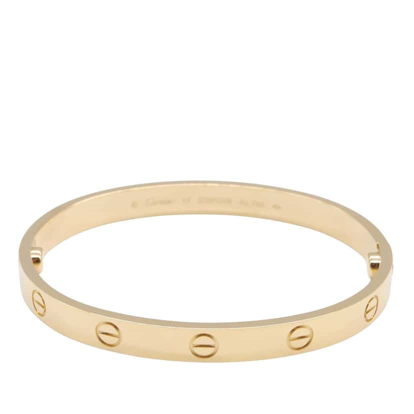 Cartier 18K Yellow Gold Classic Love Bracelet Gold Gold Good condition - Back View