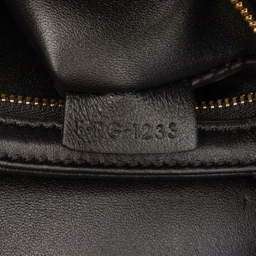 Celine Teen Shiny Calfskin Triomphe Crossbody Black Leather Good condition - Box View