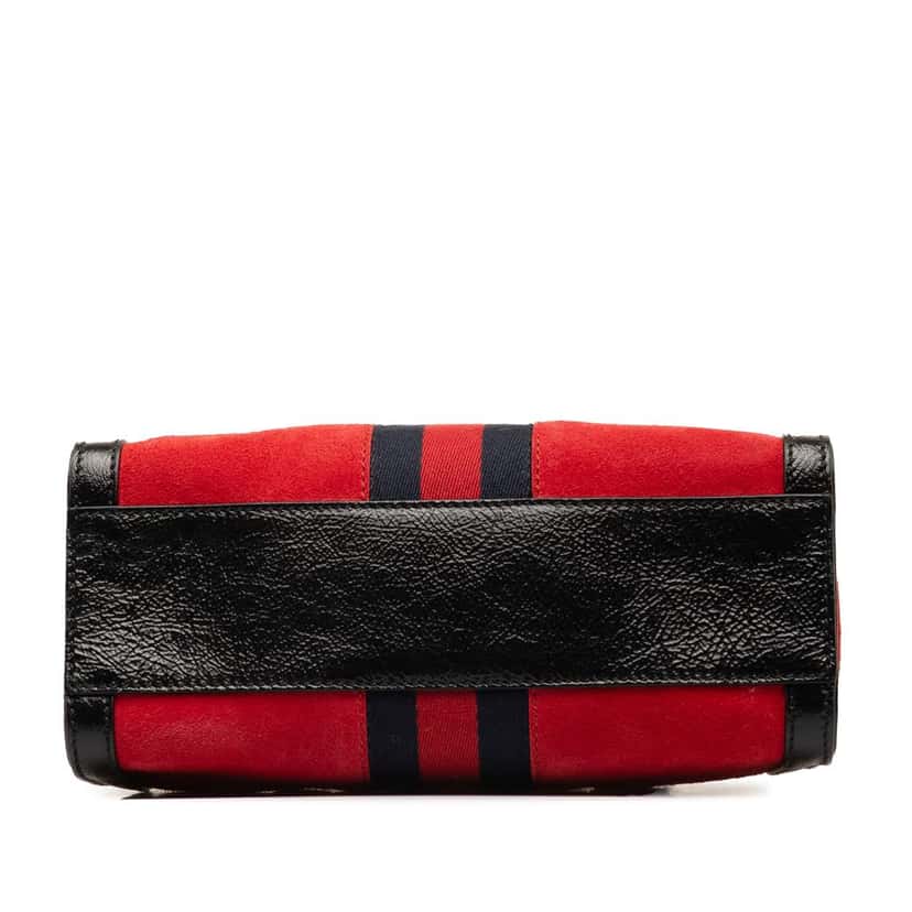 Gucci Small Suede Ophidia Satchel Red Leather Good condition - Model View