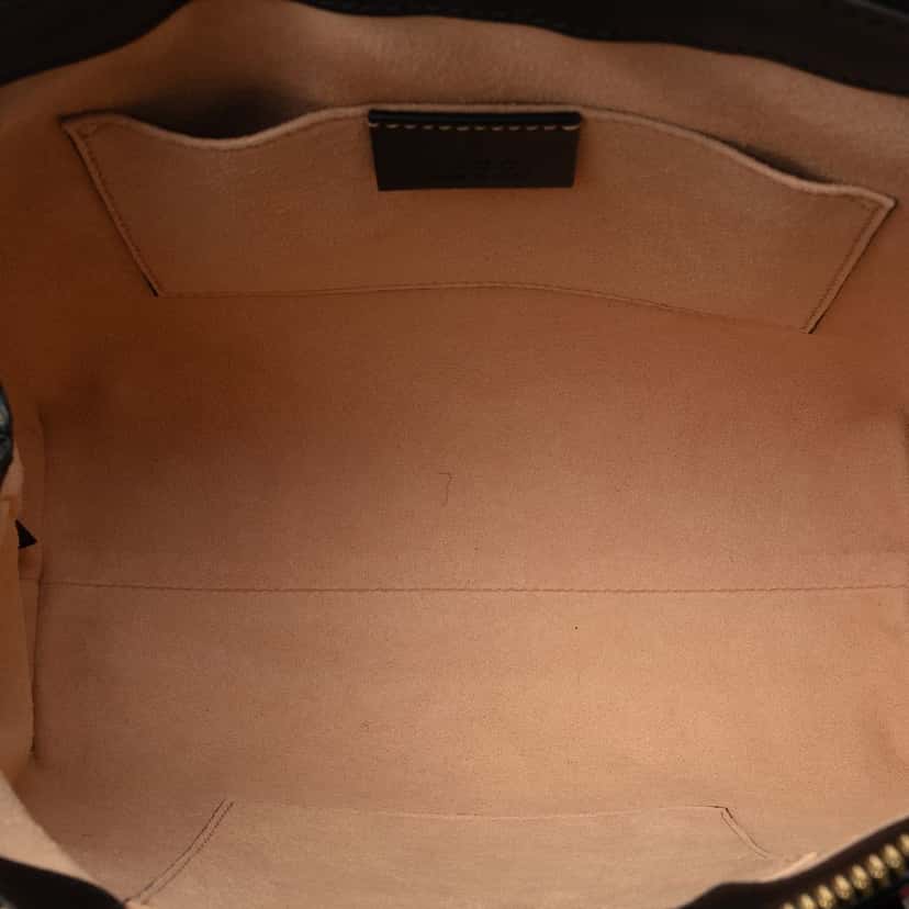 Gucci Small Suede Ophidia Satchel Red Leather Good condition - Box View