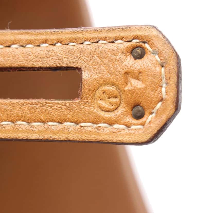 Hermès Courchevel Kelly Retourne 40 Brown Leather Good condition - Box View