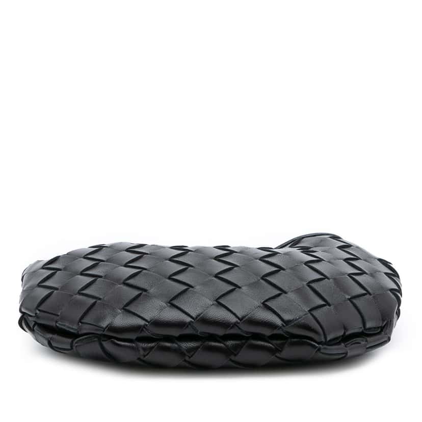 Bottega Veneta Baby Lambskin Intrecciato Sardine Black Leather Good condition - Inside View