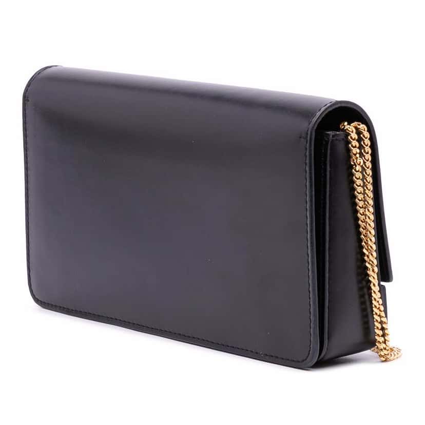 Burberry Leather Grace Clutch Black Leather Good condition - Back View