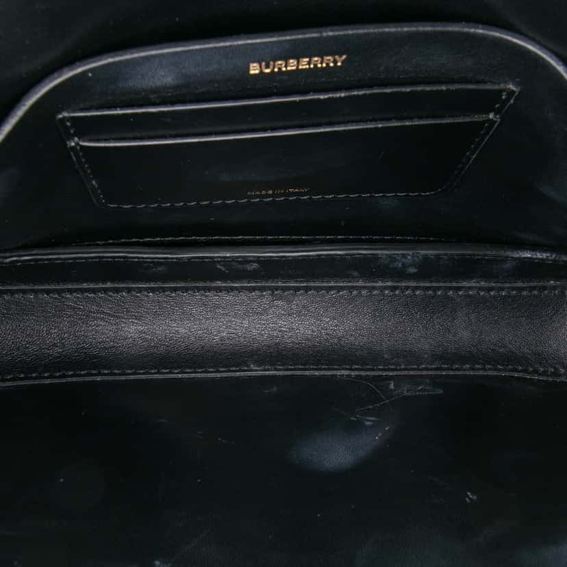 Burberry Leather Grace Clutch Black Leather Good condition - Model View