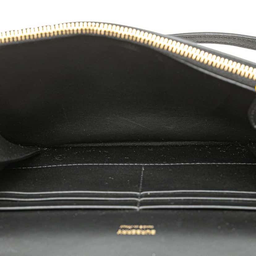 Burberry Mini Leather TB Monogram Flat Crossbody Black Leather Good condition - Model View