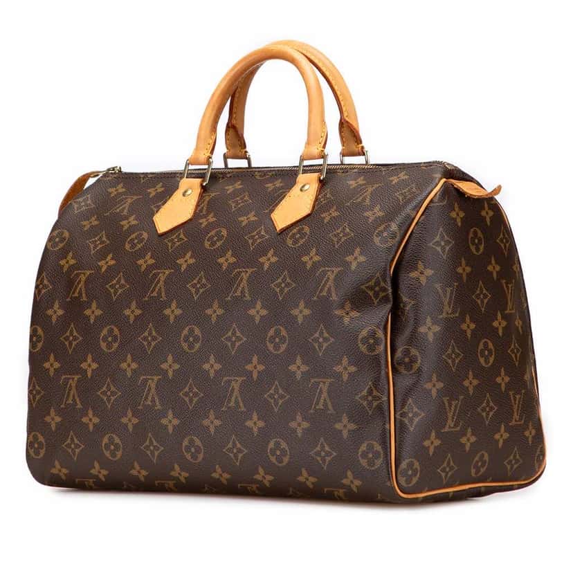 Louis Vuitton Monogram Speedy 35 Brown Canvas Good condition - Back View