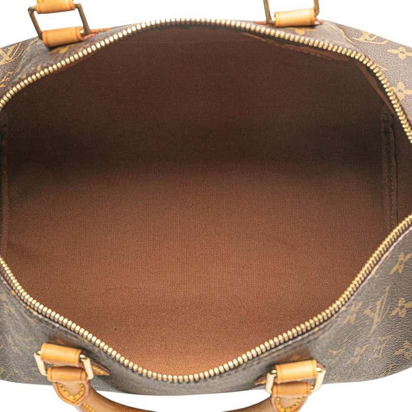 Louis Vuitton Monogram Speedy 35 Brown Canvas Good condition - Model View