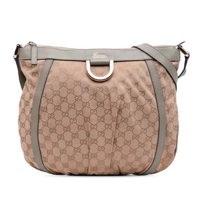 Gucci GG Canvas Abbey D Ring Crossbody Brown Canvas Good condition - Front View