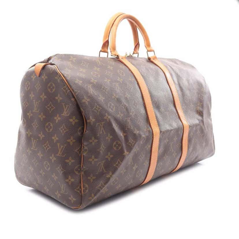 Louis Vuitton Monogram Keepall 55 Brown Canvas Good condition - Back View