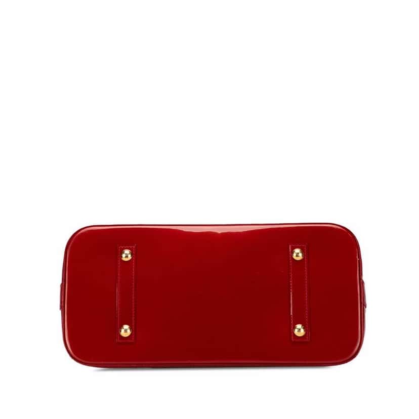 Louis Vuitton Monogram Vernis Alma GM Red Leather Good condition - Inside View