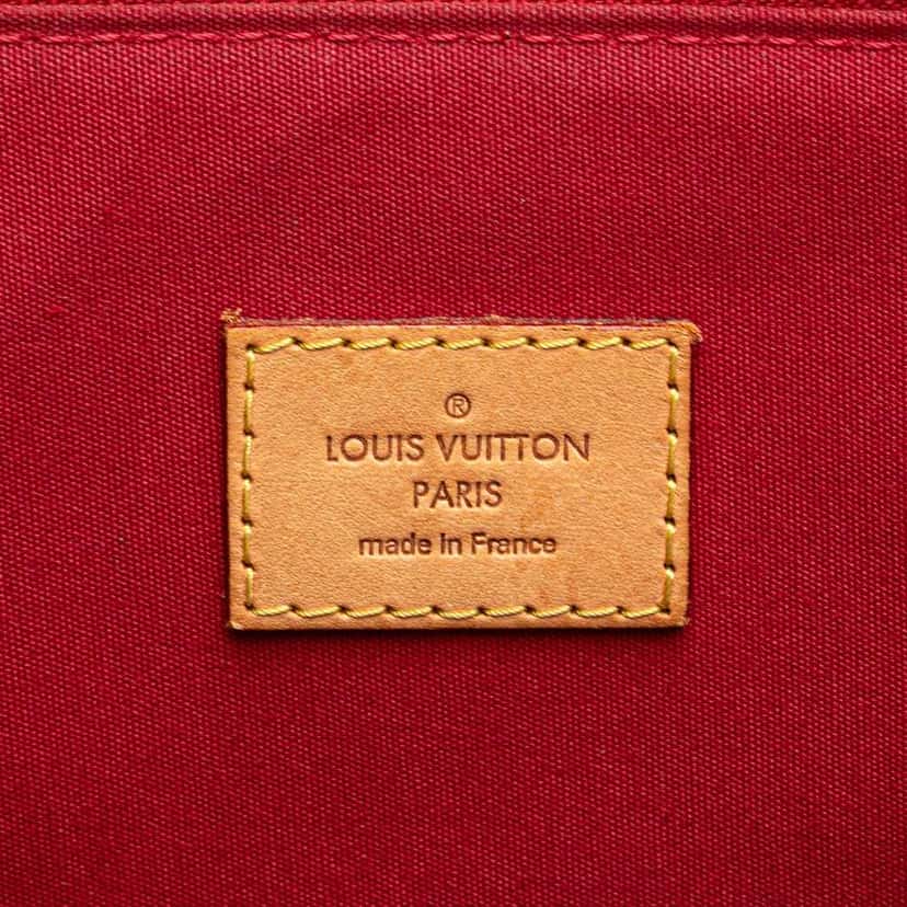 Louis Vuitton Monogram Vernis Alma GM Red Leather Good condition - Box View