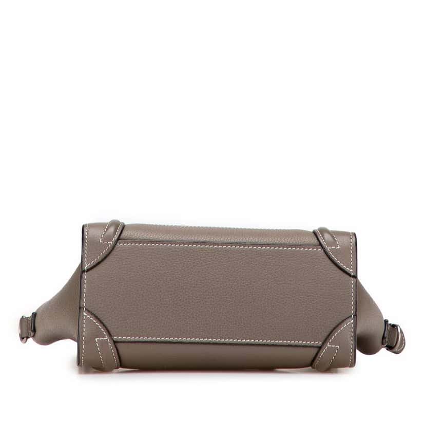 Celine Nano Leather Luggage Tote Brown Leather Good condition - Inside View