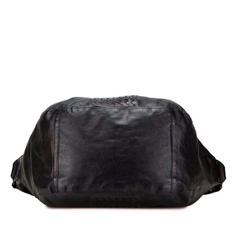 Bottega Veneta Intrecciato Trimmed Nappa Crossbody Black Leather Good condition - Inside View