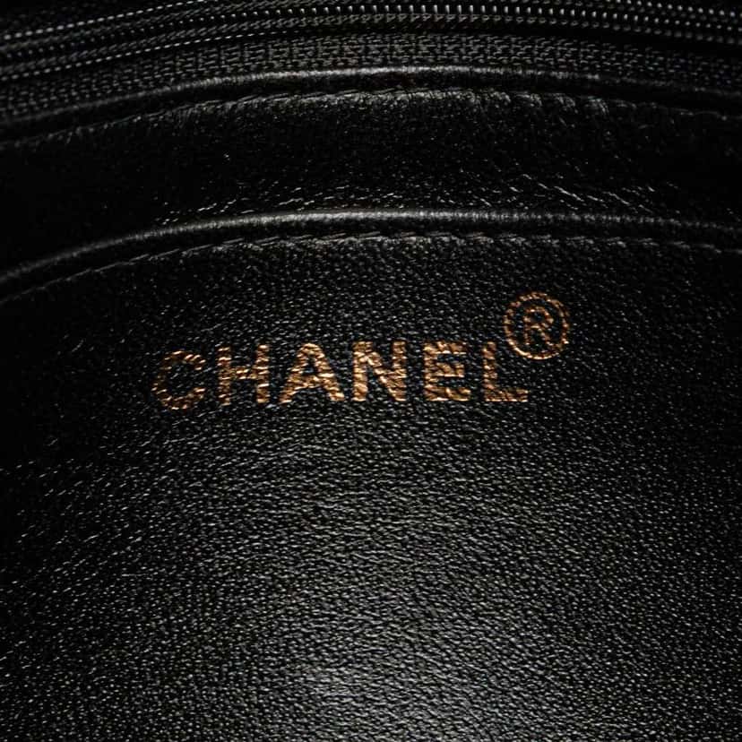 Chanel CC Quilted Lambskin Tortoise Chain Flap Black Leather Good condition - Box View