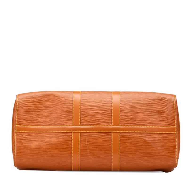 Louis Vuitton Epi Keepall 45 Brown Leather Good condition - Inside View